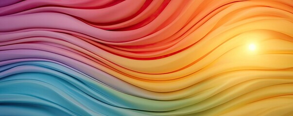 Fototapeta premium Rainbow holi concept. Abstract colorful waves flowing in vibrant gradients for artistic backgrounds.