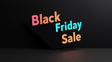 Black friday sale extravaganza online retail promotional event virtual space eye-catching design shopping deals
