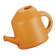 3d rendering autumn icon concept. 3d render watering can icon