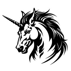 Majestic Unicorn – A Timeless Symbol of Magic, Purity, and Grace. Perfect for Fantasy Art, Children's Book Illustrations, Party Invitations, Wall Decor, and Personalized Gifts. Touch of Fantasy