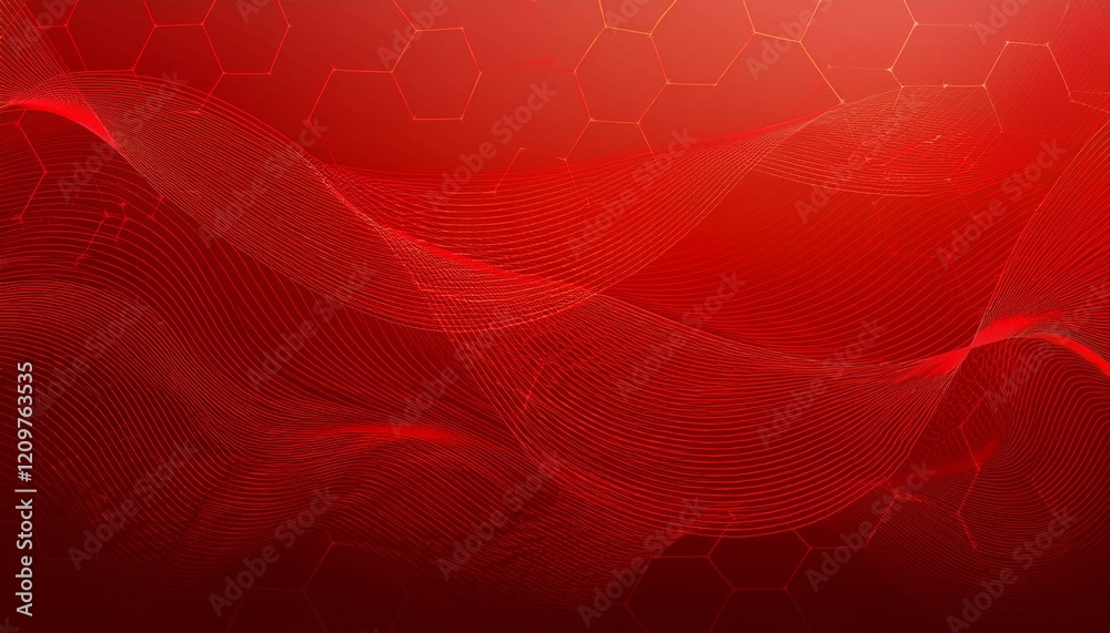 Poster red blockchain background gradient banner. generated image