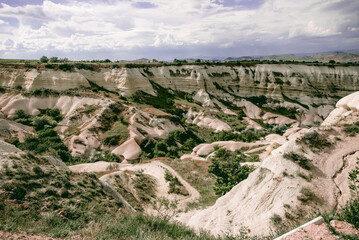 Baglidere White Love Valley in Cappadocia Turkey, landscape of mountains
