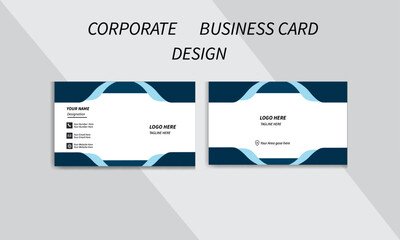 new creative and modern business card template. corporate simple and minimalist business card template. Unique style business card. double sided business card.	
