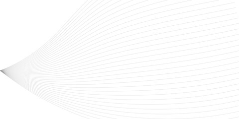 Fototapeta premium Abstract grey, white smooth element swoosh speed wave modern stream transparent background. Abstract wave line for banner, template, wallpaper background with wave design. Vector illustration