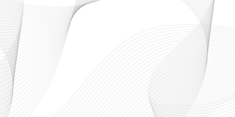 Abstract grey, white smooth element swoosh speed wave modern stream transparent background. Abstract wave line for banner, template, wallpaper background with wave design. Vector illustration