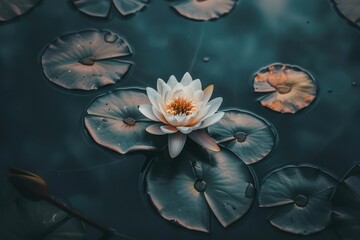 Photo of water lily flower plant transportation