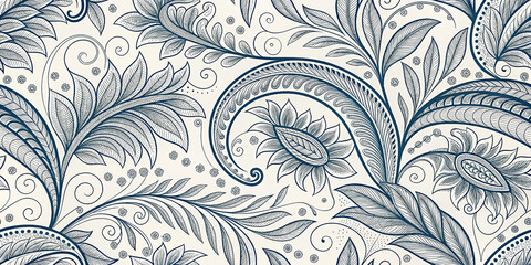 An Alternative View of a Beautiful Abstract Seamless Pattern in Monochrome