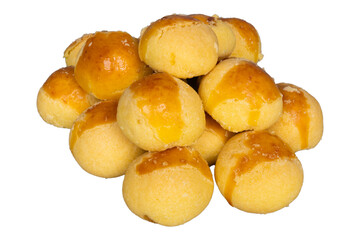 A stack of nastar cookies isolated transparent