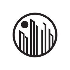 Real Estate Logo. Construction Architecture Building Logo Design Template Element