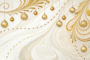 Delicate watercolour-style abstract background featuring intricate golden marbles suspended in a swirling, dreamlike pattern, ethereal backgrounds, abstract art, delicate patterns, watercolour style