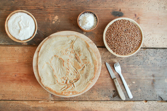 Buchweizen Vegan Pfannkuchen ohne Weizen Galettes