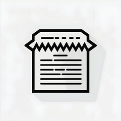 Vector of a shopping receipt.