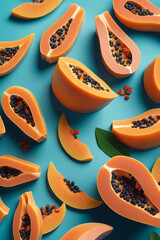 Photo natural Papaya soap with packaging