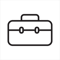 suitcase icon with white background