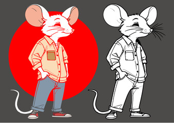 Modern mouse ub casual clothing