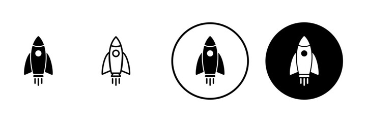 Rocket icon vector. Startup sign and symbol. rocket launcher icon