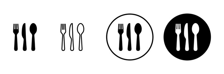 spoon and fork icon vector. spoon, fork and knife icon vector. restaurant sign and symbol