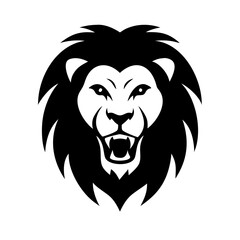  bold and detailed lion face icon symbolizing strength and leadership, perfect for logos and branding projects.