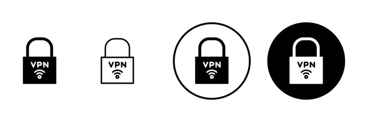 Vpn icon vector. Private network sign and symbol. virtual private network icon.