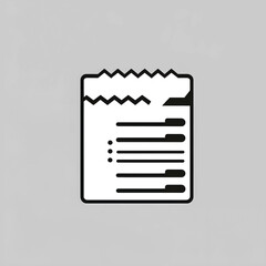 Vector of a shopping receipt.