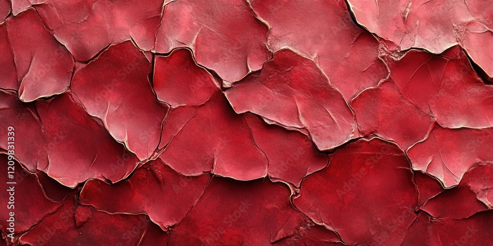 Poster seamless red satin texture with wrinkles ideal for backgrounds in textures and patterns for creative