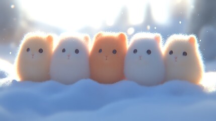 A bright Easter banner featuring a pattern of pastel-colored bunnies and Easter eggs set against a soft background.