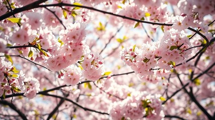 Obraz premium Spring Cherry Blossom Trees - Stunning Scenery