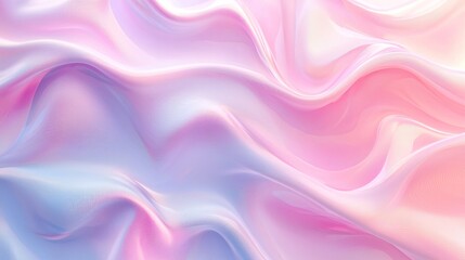 Obraz premium Pastel Dream: Abstract Swirling Pink and Blue Hues