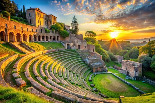 Sutri Amphitheater & Villa Savorelli - Stunning Italian Landscape