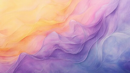Abstract Pastel Fabric Textures: A Symphony of Lavender, Peach, and Sky