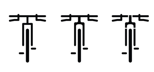 Racing bike or mountain biker route and bicycle pedals. Tace tour. Sport icon. World Bicycle day, health day. Sport tools or Cyclist, cycling symbol. For school, work or holiday, vacation.
