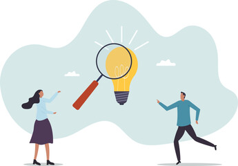 Business insights intelligence information for competitive advantage and win competition, discover business solution .business concept.flat character.