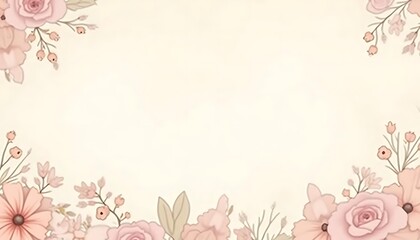 Elegant Blush Pink Floral Background Design