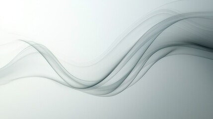 Obraz premium Abstract Gray Wave Background Design: Serene and Elegant Digital Art