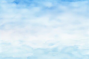 Fototapeta premium Pale gradient blue watercolor background sky