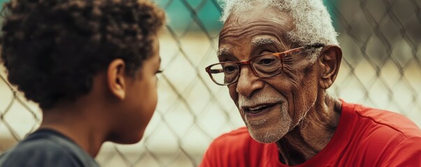 Obraz premium A retired athlete passing on their knowledge and skills to the next generation, their legacy living on.