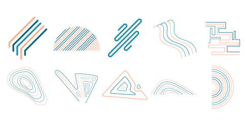Abstract Line Shape Set