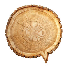 Fototapeta premium Wooden Speech Bubble