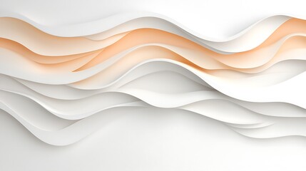 Obraz premium Elegant abstract background in pastel colors digital art soft waves creative environment