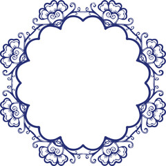 Beautiful flower art and mandala vector design