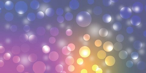 Colorful bokech, circles, abstract background   bokeh effects in various colors                             