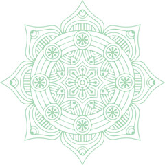 Beautiful flower art and mandala vector design