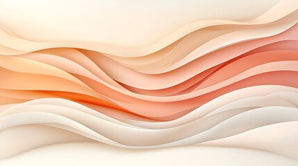 Pastel fluid waves elegant abstract digital art with a soft mood aesthetic
