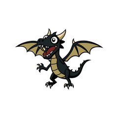 vector illustration of a dragon