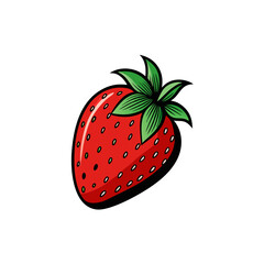 Obraz premium vector illustration of a strawberry