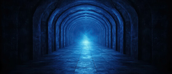 Obraz premium Vast Archway Displaying Ethereal Light in Ancient Gateway of Anu's Mystical Realm