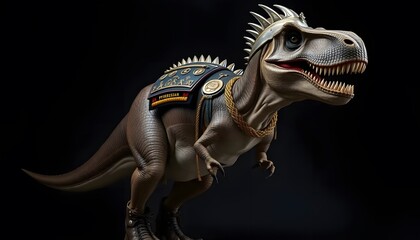 Majestic Tyrannosaurus Rex in Regal Attire