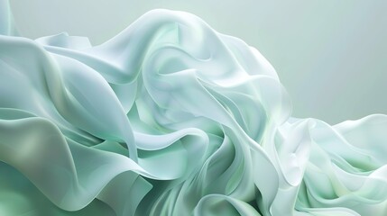 Obraz premium Light pale blue green abstract background that provides ample space for creative design. This soft and soothing color combination of light blue and green creates a serene and versatile backdrop, perfe
