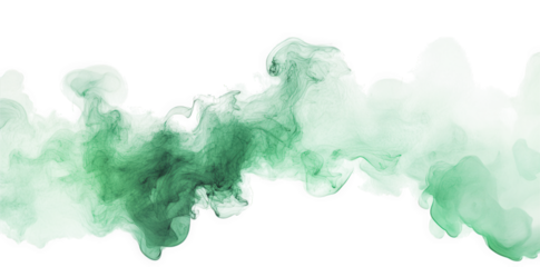 swirling pattern of green smoke or mist against a white background. creating an ethereal and calming visual effect it can be used for various purposes. such as backgrounds. graphic design. or artistic