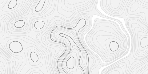 Fototapeta premium Abstract stylized height topographic contours map line background, Concept circle out line topographic map conditional geography scheme terrain path. 
